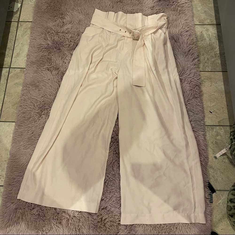 Blush flared pants